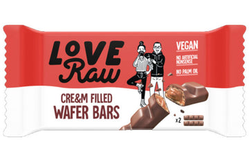 LoveRaw Vegan Filled Wafer 43g - 12 Pack