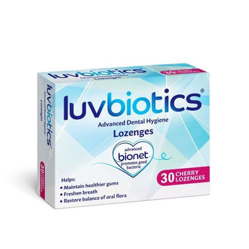 Luvbiotics Probiotic Dental Lozenges Cherry Flavour - 30 Tablets - 2 Pack