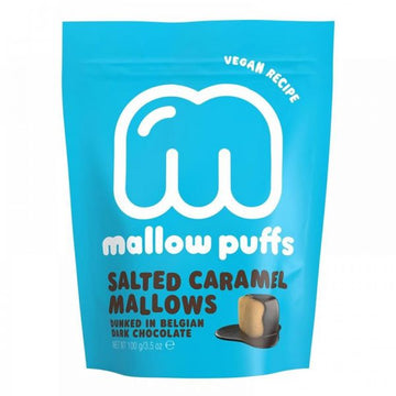 MALLOW PUFFS Salted Caramel Choc Mallows 100g - 2 Pack