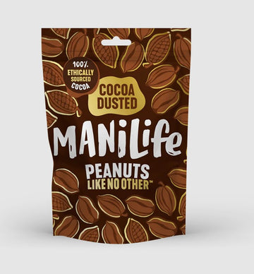 Manilife Cocoa Dusted Peanuts Pouch 75g - 8 Pack