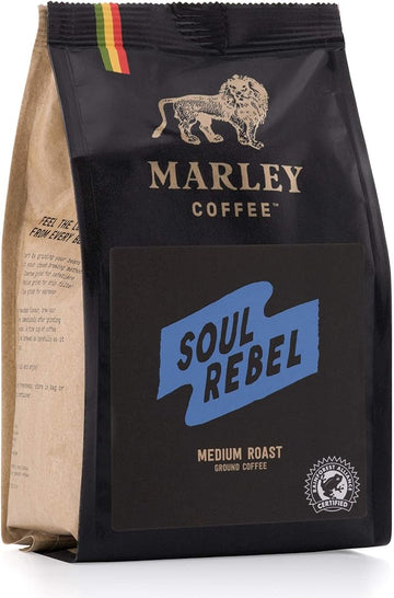 Marley Coffee Rainforest Alliance, brightly acidic nutty & malty roast