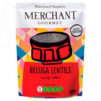 Merchant Gourmet Beluga Lentils Ready to Eat 250g - 6 Pack