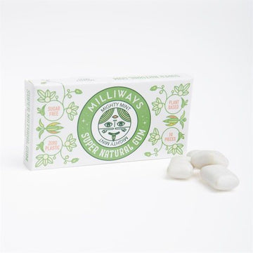 Milliways Food Milliways Mighty Mint Chewing Gum 19g - 12 Pack