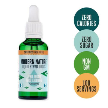 Modern Nature Pure Liquid Stevia Drops Sweetener 50ml