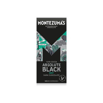 Montezumas Chocolate Absolute Black with Mint 90g - 4 Pack