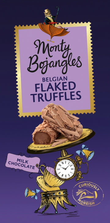 Monty Bojangles Belgian Milk Chocolate Flaked Truffles 100g - 2 Pack