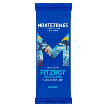 Montezumas Chocolate FitzRoy 74% Dark Organic mini bar 25g - 26 Pack