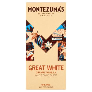 Montezumas Chocolate Great White Organic Creamy White 90g Bar - 4 Pack