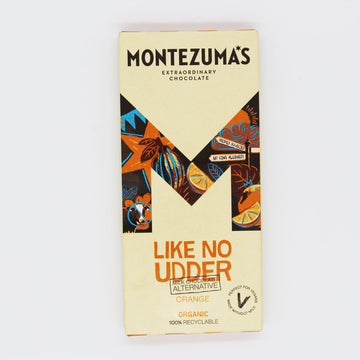 Montezumas Chocolate Like No Udder Orange Milk Choc Alternative 90g - 4 Pack