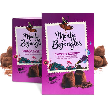 Monty Bojangles MB Choccy Scoffy Cocoa Dusted Truffles Gift Box 200g - 2 Pack