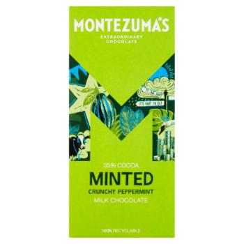 Montezumas Chocolate Minted - Milk Choc with Crunchy Peppermint 90g - 4 Pack