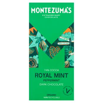 Montezumas Chocolate Royal Mint Dark Organic with Mint 90g - 4 Pack