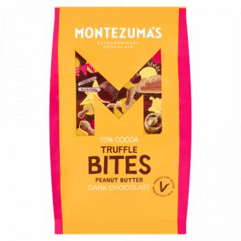 Montezumas Chocolate Truffle Bites Dark Chocolate Peanut Butter 120g