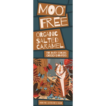 Moo Free Sea Salt & Caramel Cocoa Bar 80g - 12 Pack