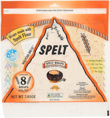 Mountain Bread Mountain Bread Spelt Wraps 200g