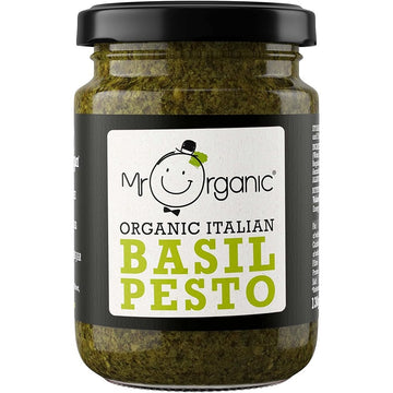Mr Organic Mr Organic Vegan NAS Basil Pesto 130g