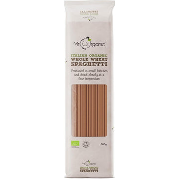Mr Organic Mr Organic Whole Wheat Spaghetti Pasta 500g