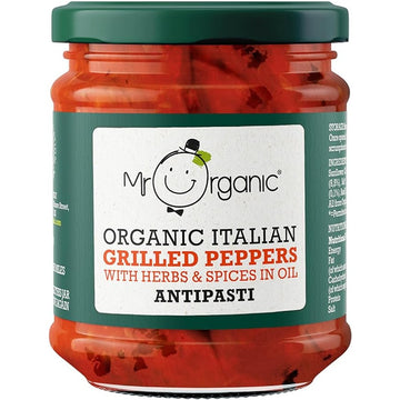 Mr Organic Mr Organic Grilled Peppers Antipasti 190g