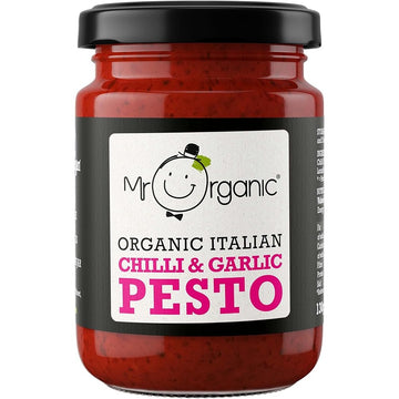 Mr Organic Mr Organic Chilli & Garlic Pesto 130g