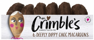 Mrs Crimbles Gluten Free Deeply Dippy Choc Macaroons 6 Pieces - 12 Pack