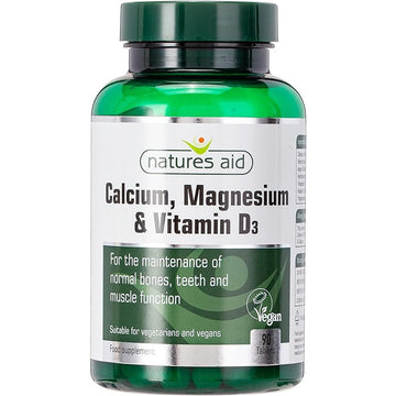 Natures Aid Calcium, Magnesium and Vitamin D3 Tablets 90 tabs