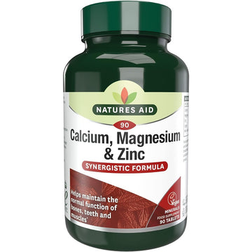 Natures Aid Calcium, Magnesium + Zinc 90 tabs