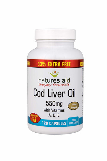 Cod Liver Oil 550mg 120 Softgels