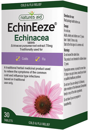 EchinEeze? 70mg (Equivalent 460mg-530mg of Echinacea) 30 Tabs