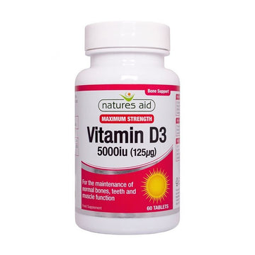 Vitamin D3 5000iu (125ug) High Strength 60 Tabs