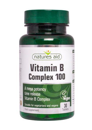 Vit B Complex  100mg Time Release (Mega Potency)  30 Tabs