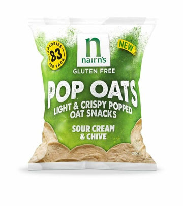 Nairns Gluten Free Sour Cream & Chive Pop Oats 20g - 6 Pack