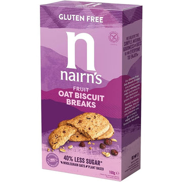 Nairns Gluten Free Oats and Fruit Biscuit Breaks 160g