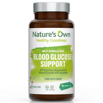 Natures Own Wholefood Blood Glucose Support 60 Capsules