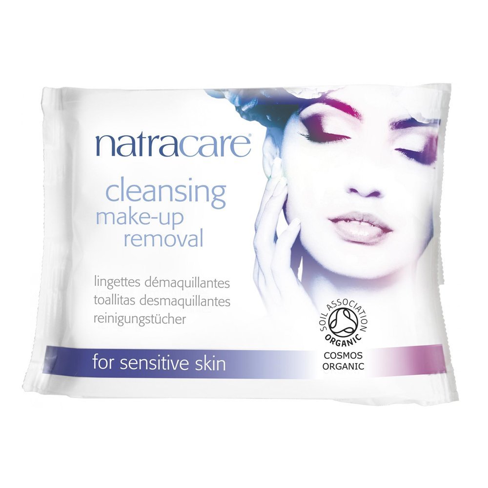 Natracare Cleansing Make-Up Removal Wipes for sensitive skin