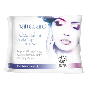 Natracare Cleansing Make-Up Removal Wipes for sensitive skin 20's