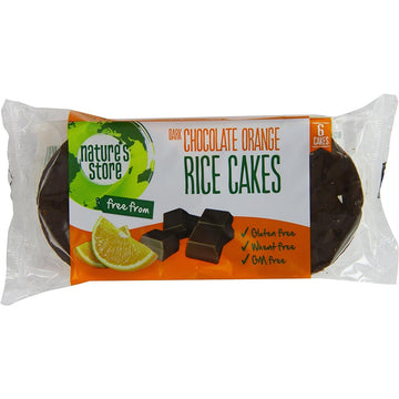 Natures Store Dark Choc Orange Rice Cake 100g - 12 Pack
