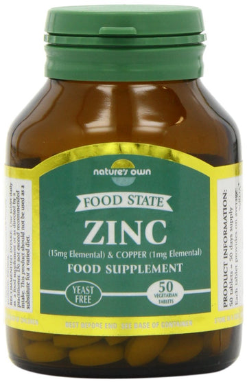 Natures Own Zinc / Copper 15mg 50 tabs