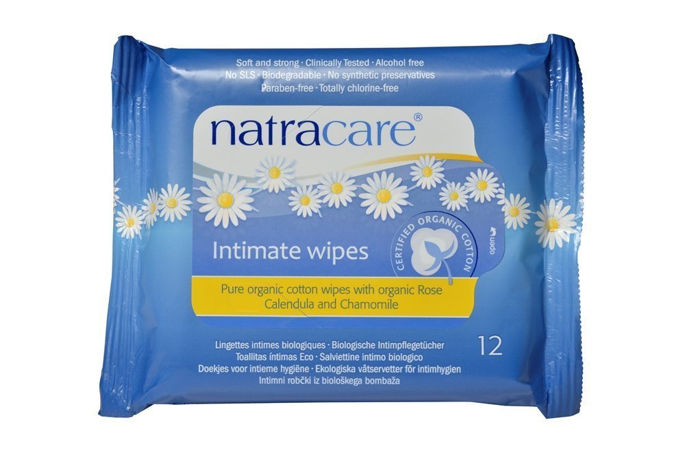 Natracare Organic Cotton Intimate Wipes (12 wipes) | Gudz.com