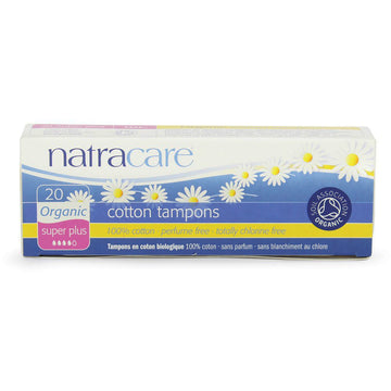 Natracare Organic Non-Applicator Tampons Super Plus x 20