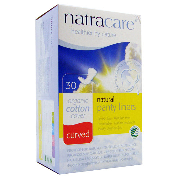 Natracare Natural Pantyliners Curved (30 liners) | Gudz.com