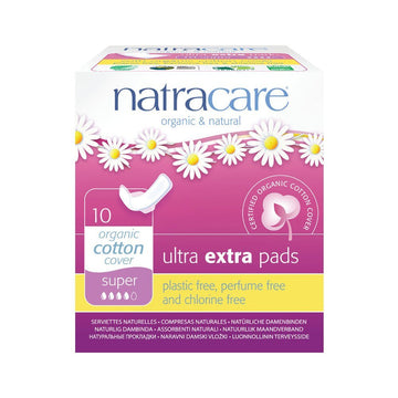 Natracare Ultra Extra Pads Super with wings 10's