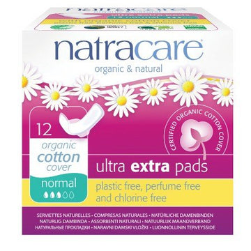 Natracare Ultra Extra Pads Regular with wings 12's