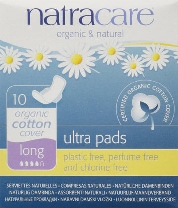 Natracare Natural Ultra Pads Long with wings x 10