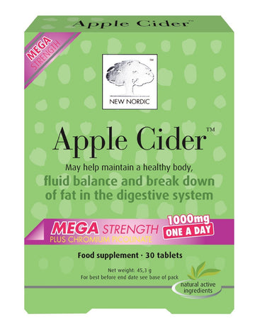 New Nordic Apple Cider Mega Strength OAD 30 Tablets