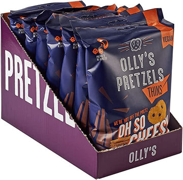 Ollys Oh So Cheesy Pretzel Thins 140g - 7 Pack