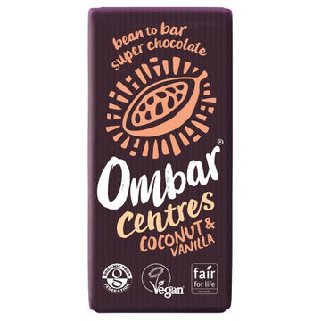 Ombar Coconut & Vanilla Centres 70g - 10 Pack