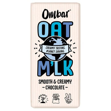 Ombar Oat M'lk Smooth & Creamy Chocolate Bar 70g - 10 Pack