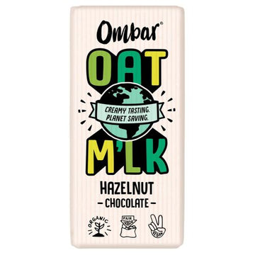Ombar Oat M'lk Hazelnut Chocolate Bar 70g - 10 Pack