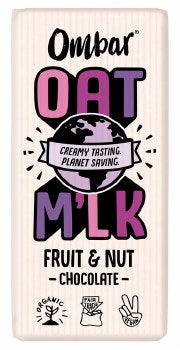 Ombar Oat M'lk Fruit & Nut Chocolate Bar 70g - 10 Pack