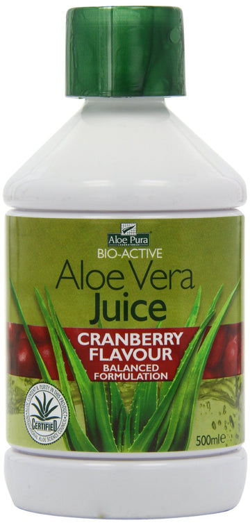Aloe Pura Aloe Vera Juice Max Strength Cranberry 500ml